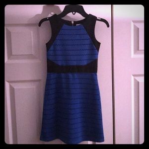 Blush laser cut scuba knit dress (tweens)